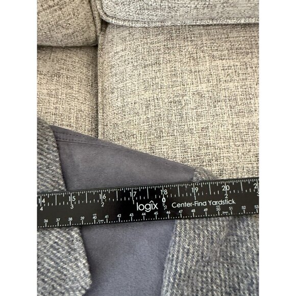 VTG Pendleton Blazer Men's 44 Wool Blue Gray USA 70s Western Yoke Elbow Patch - Picture 13 of 15